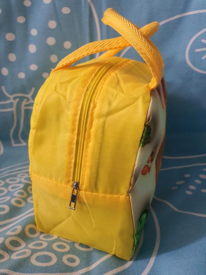 🐥 Sac À Déjeuner Pliable Jaune Kawaï 🐣 Isotherme et Léger pour Garçons et Filles - photo numéro 6