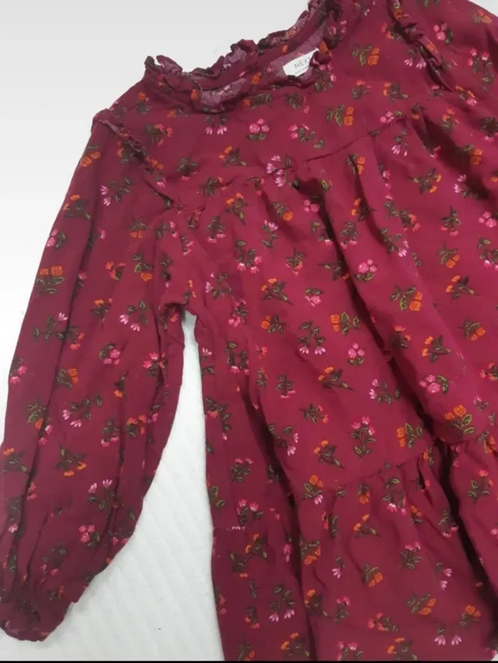 Robe manches longues fleurs Next 3 ans - photo numéro 3