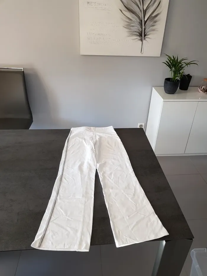 Pantalon jogging blanc/gris La redoute 38/40 - photo numéro 7