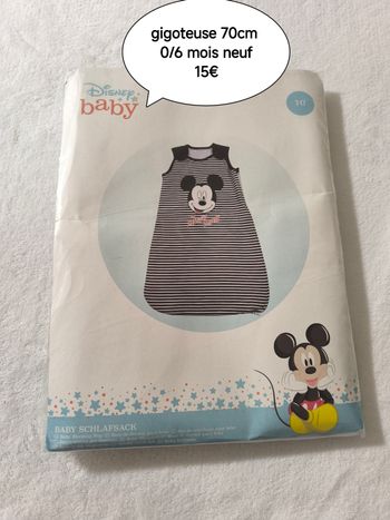 Gigoteuse disney 0/6 mois 70cm