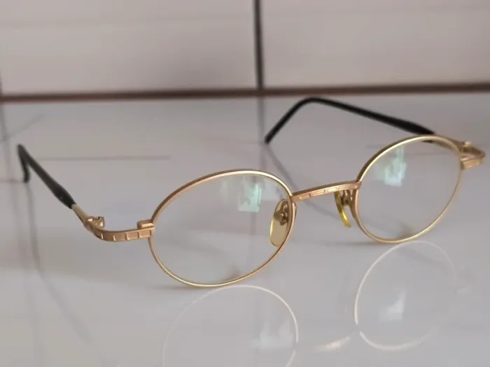 Jean-Paul Gaultier - Monture de lunettes de vue vintage - Métal doré - photo numéro 3
