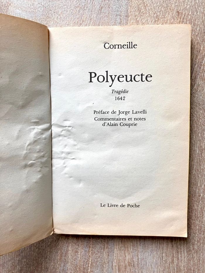 Livre de poche tragédie Polyeucte de Corneille - photo numéro 4