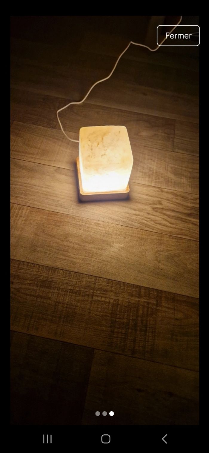 Lampe en cristal de sel neuve