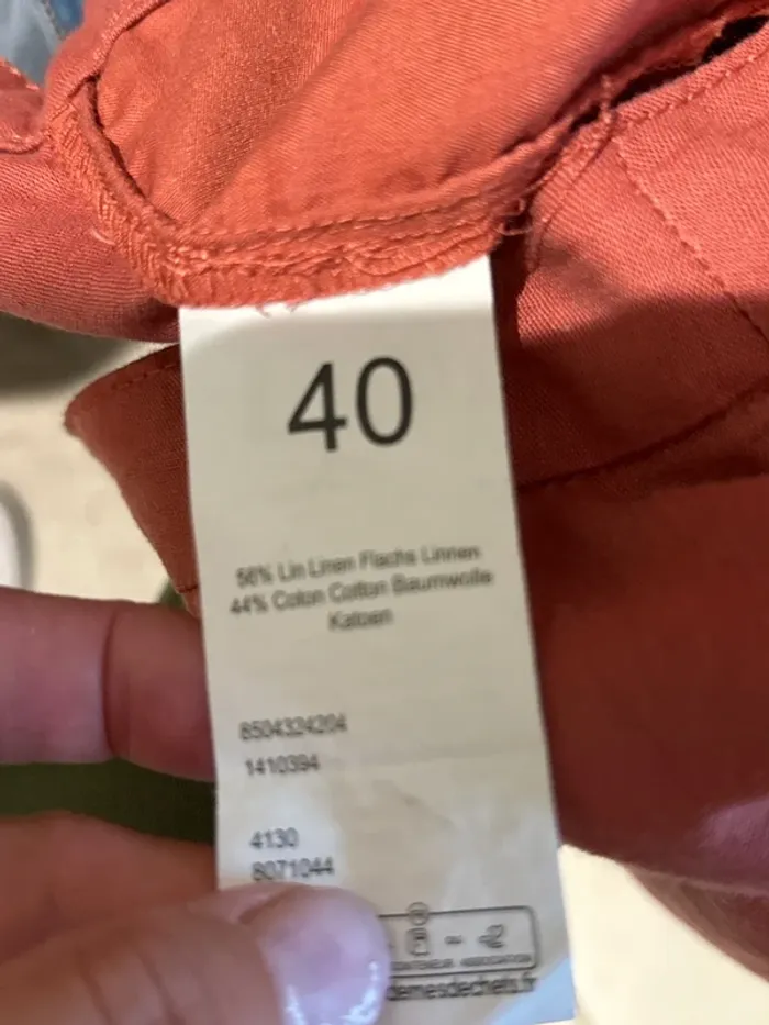 Joli pantalon en lin femme 40 - photo numéro 4