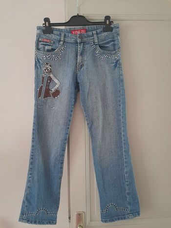 Pantacourt jeans femme 