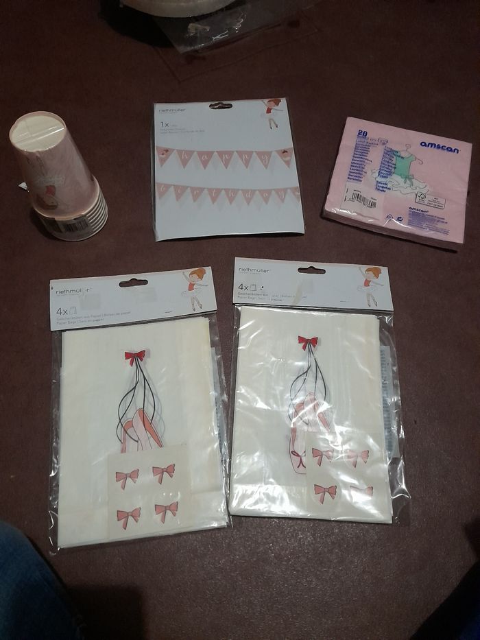 Lot de décos pour anniversaire danseuse