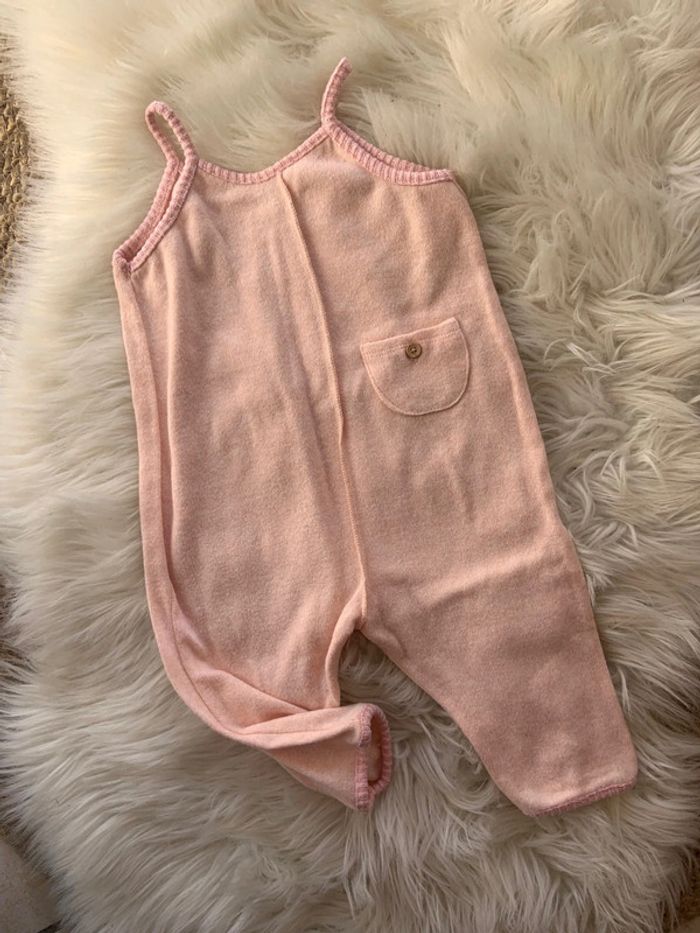 Fille 👧🏻 Combinaison en maille rose/corail - zara 6/9 mois
