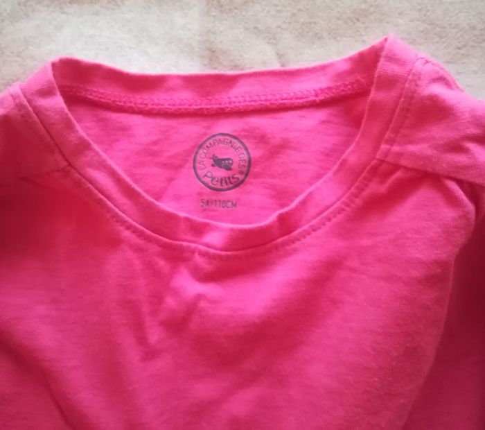 T-shirt rose manches longues - 5 ans - La compagnie des petits - photo numéro 3