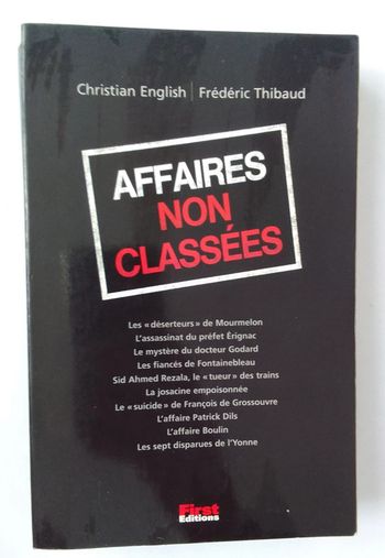 Christian English / Frédéric Thibaud - Affaires non classées