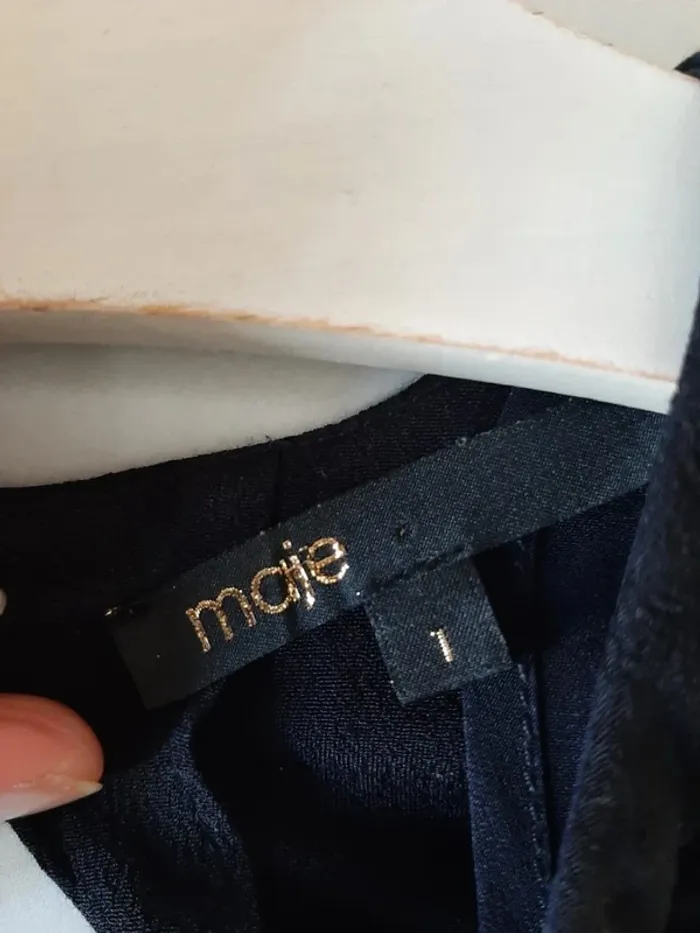 Robe maje noir et marine taille 1 - photo numéro 3