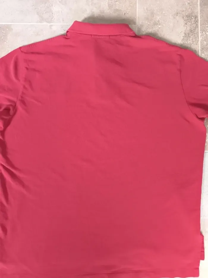 Polo Ralph Lauren homme taille XXL rouge logo noir quelques défauts - photo numéro 14