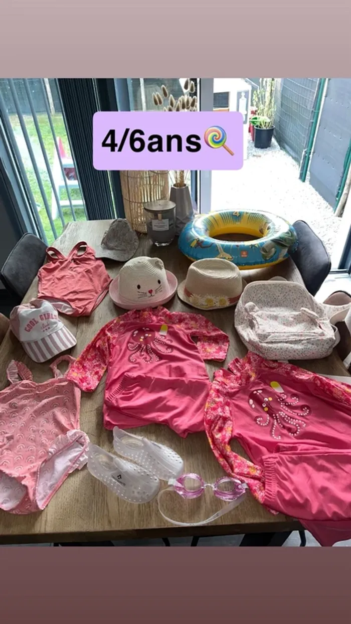 Lot plage-piscine 4/6 ans 🍭