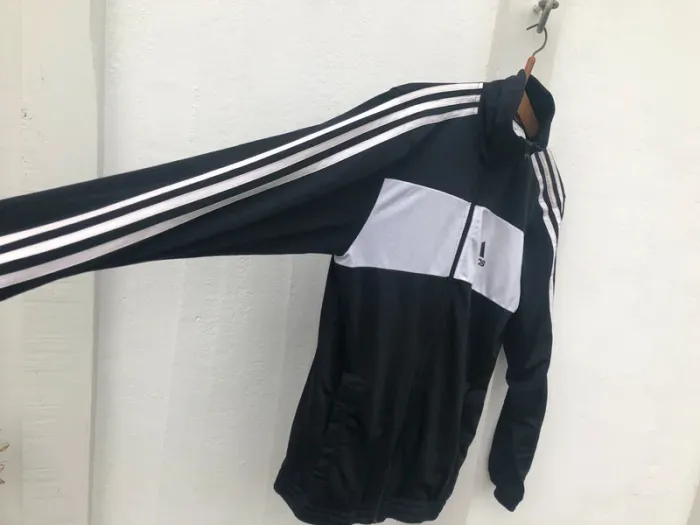 Adidas black and white track jacket Boy 16 years old - photo numéro 6