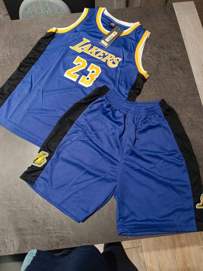Tenue NBA Los Angeles Lakers LeBron James violet. T.30