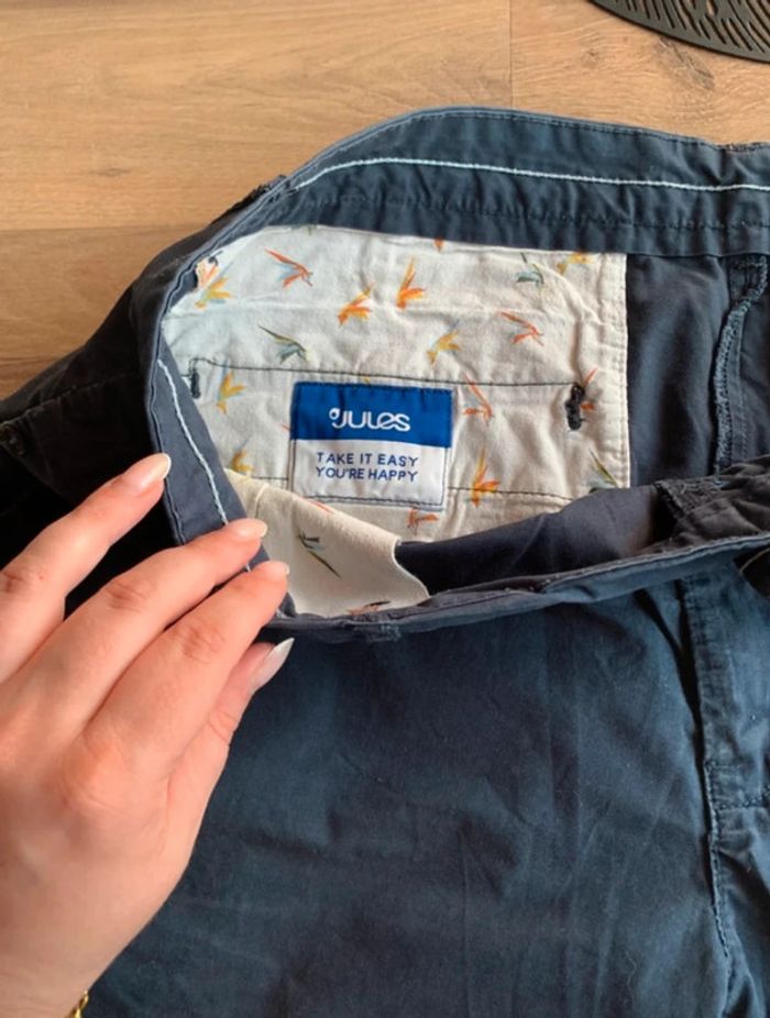 Short/bermuda bleu marine homme - Taille 48 Jules - photo numéro 4