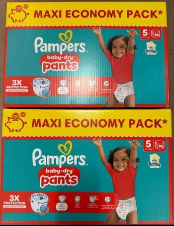 Couches pampers baby-dry pants T5