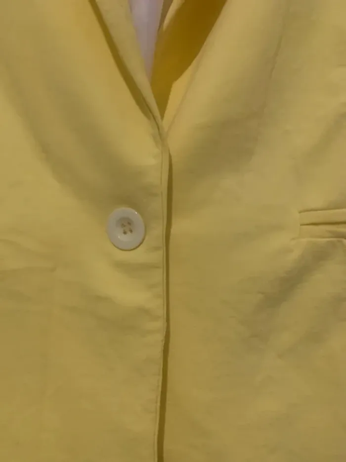 veste blazer jaune - photo numéro 6