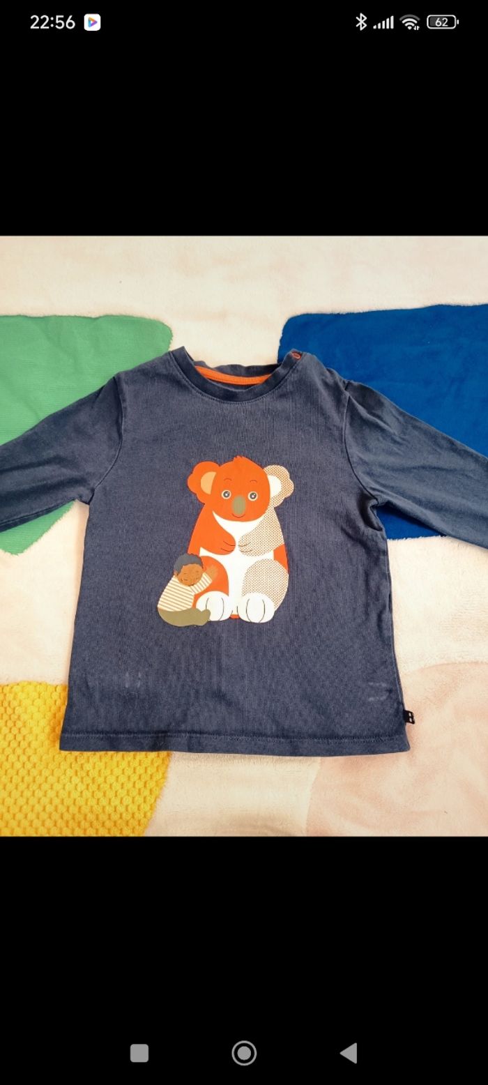 Lot T-shirts manches longues taille 12 mois - photo numéro 2