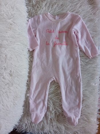 Pyjama velours 9mois 🌸🩷