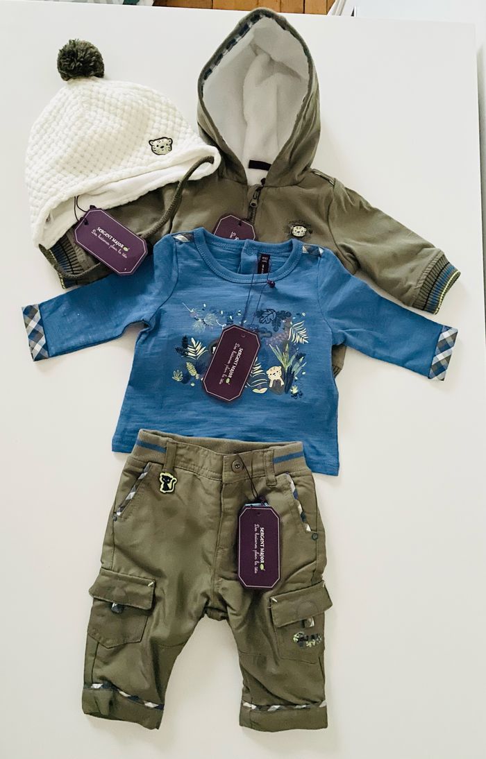 Tenue complète Sergent Major, taille 6 mois
