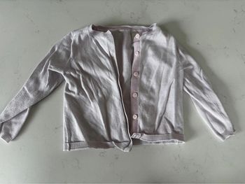 Gilet rose bébé fille