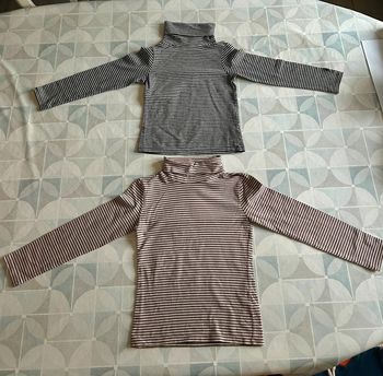 Lot de 2 sous pulls fille - 8 ans - Okaidi - en très bon état