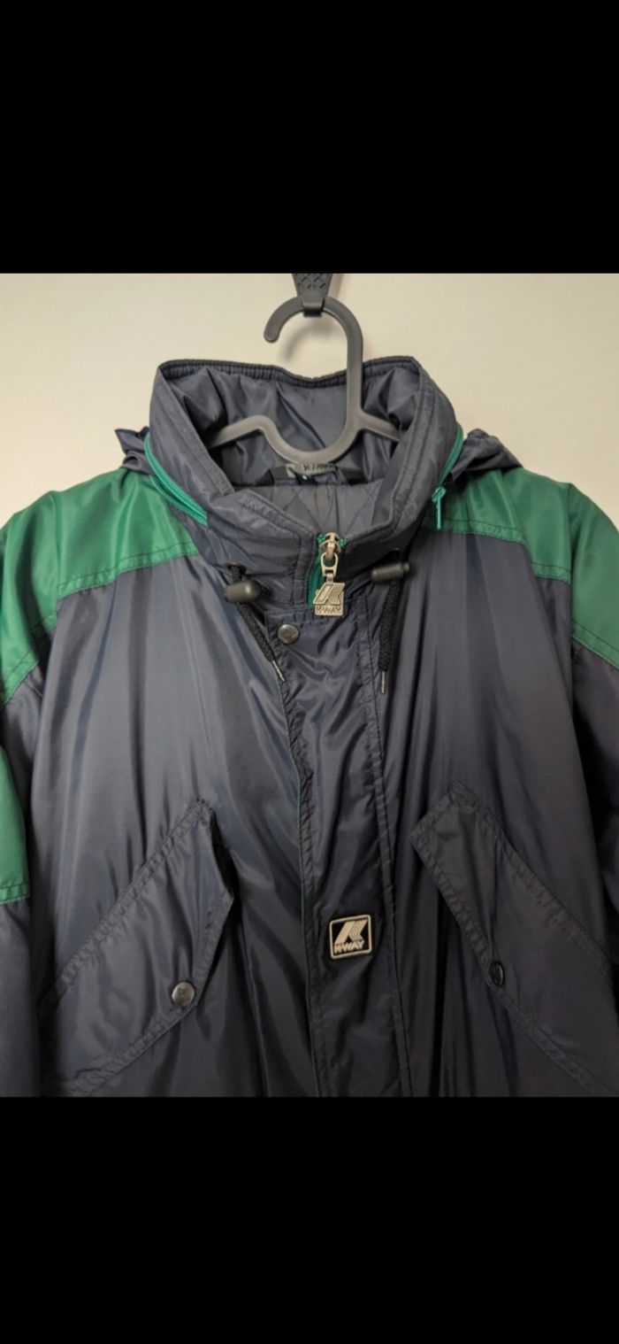 K-Way parka vintage imperméable épais et chaud - photo numéro 2