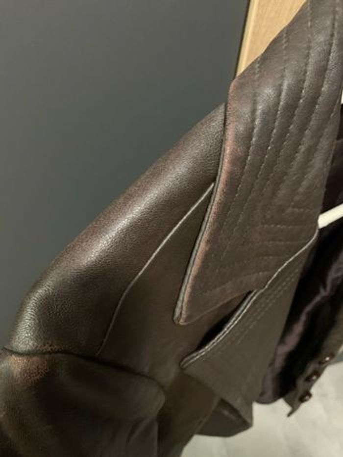 Veste cuir femme t 42 - photo numéro 8