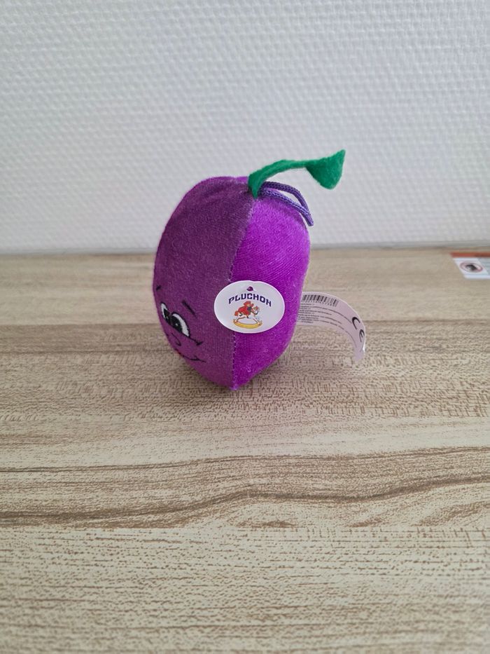 PELUCHE MIRTYLLE VIOLET NEUF ÉTIQUETTE DESSUS MARQUE PLUCHON - photo numéro 2