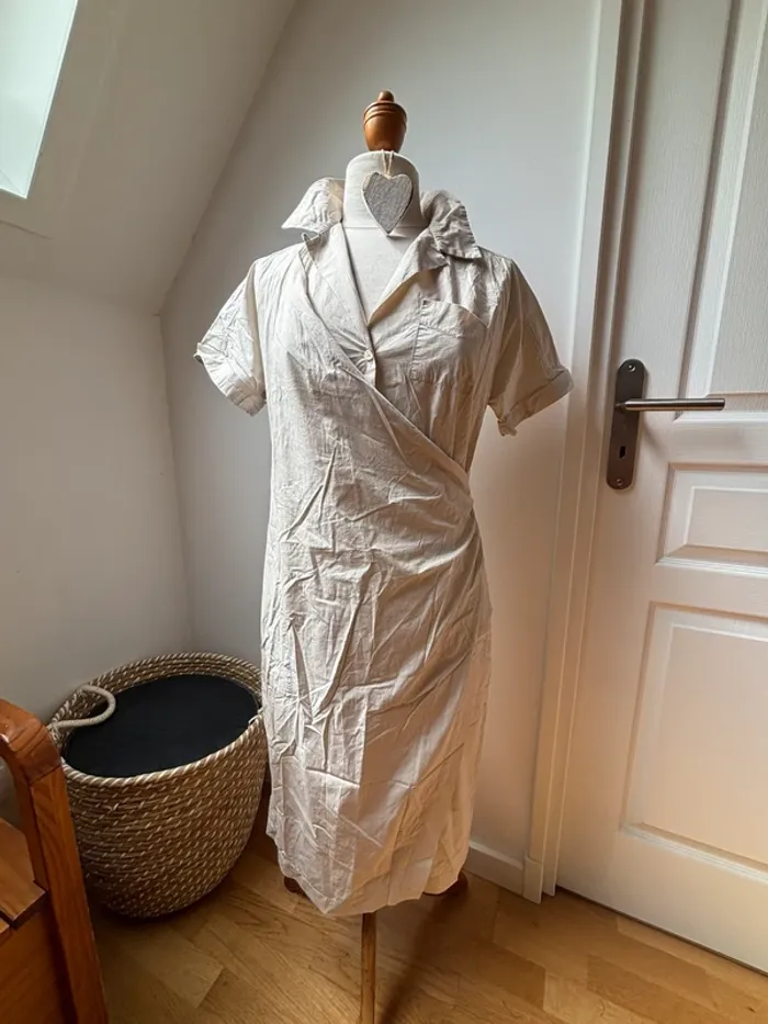Sublime Robe portefeuille beige Max Mara Weekend – Taille 40 (FR) - photo numéro 7