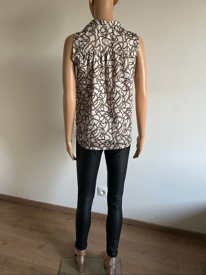 Blouse imprimée sans manches Morgan taille 34 jamais portée - photo numéro 6