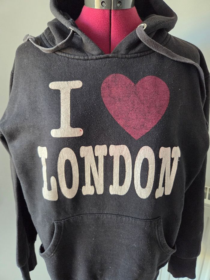 Sweat noir I Love London taille M - photo numéro 4