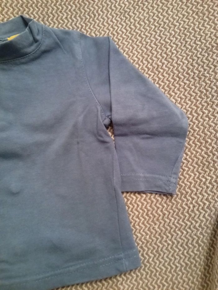 T-shirt manche longue bleu T.12 mois - Culbuto - photo numéro 6