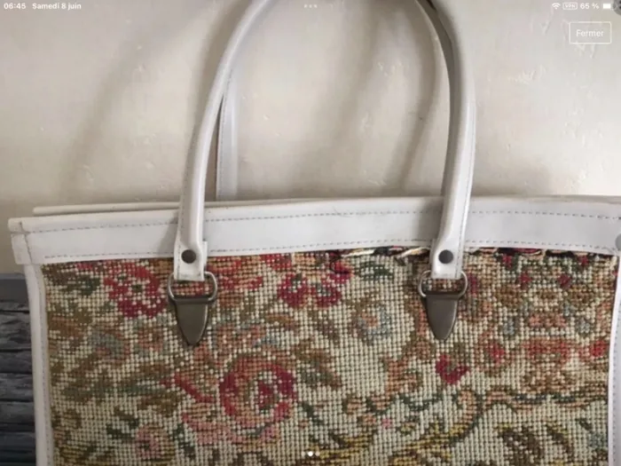 Vintage sac canevas - photo numéro 2