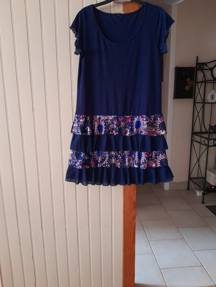 Robe bleu marine colorée 36 38 - photo numéro 8