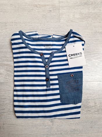 Tee-shirt manches longues  10 ans Creeks neuf avec étiquette