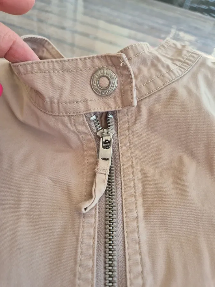 Lulu castagnette veste légère beige taille 12 ans - photo numéro 3