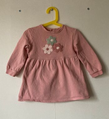 robe molletonnée motif fleurs taille 2 ans