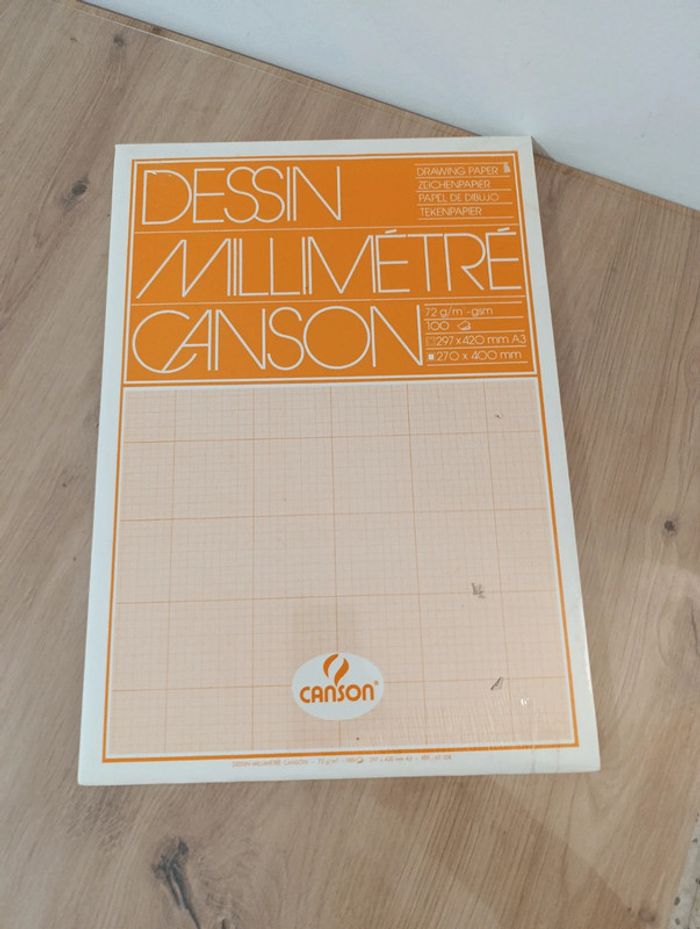 Carnet dessin Canson millimétré A3 - photo numéro 2