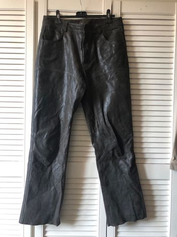 Pantalon cuir moto femme