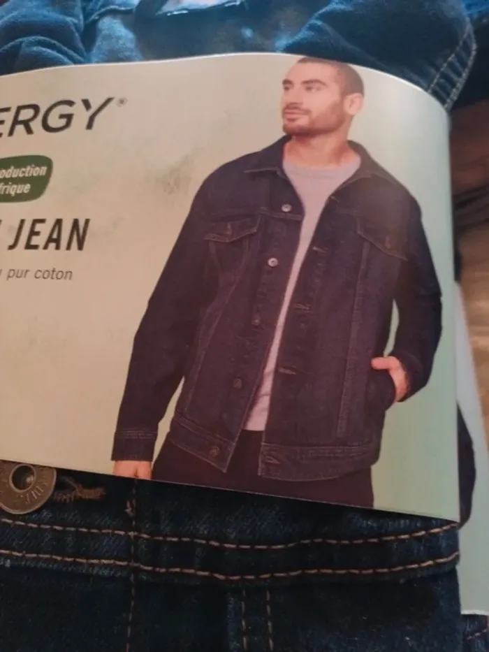 Veste en jean homme taille S - photo numéro 3