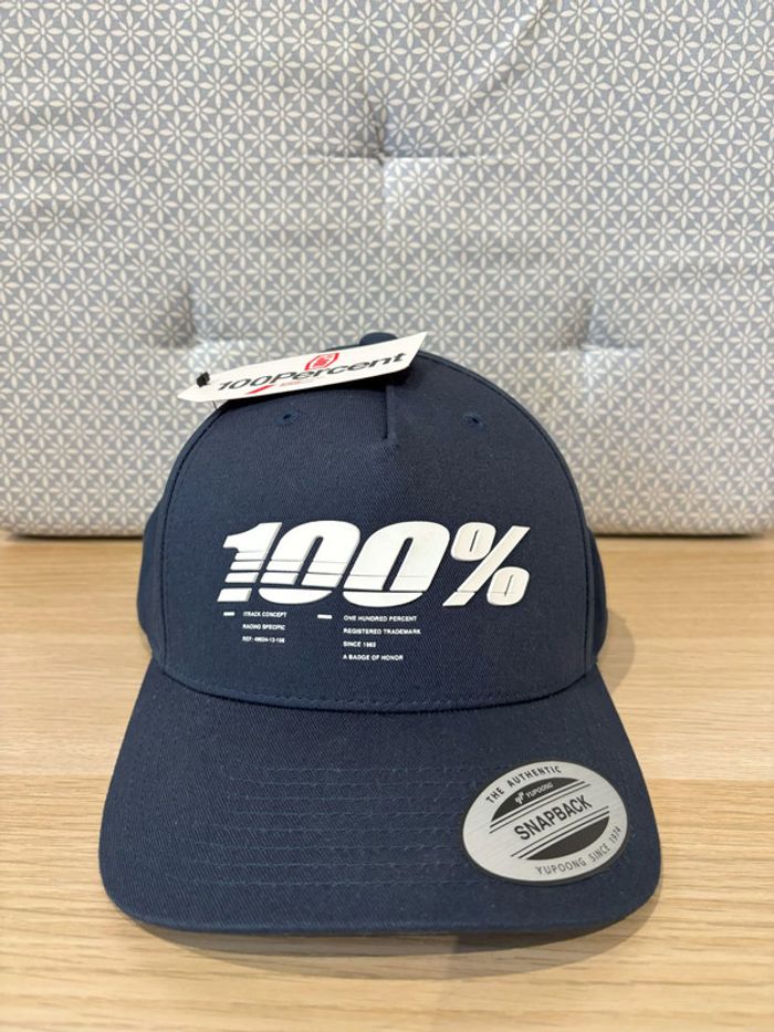 Casquette Bleue Unie "100%"