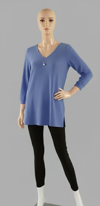 Tunique col V bleu - taille 56 -  Blancheporte