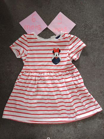 Robe été Minnie 6/9 mois