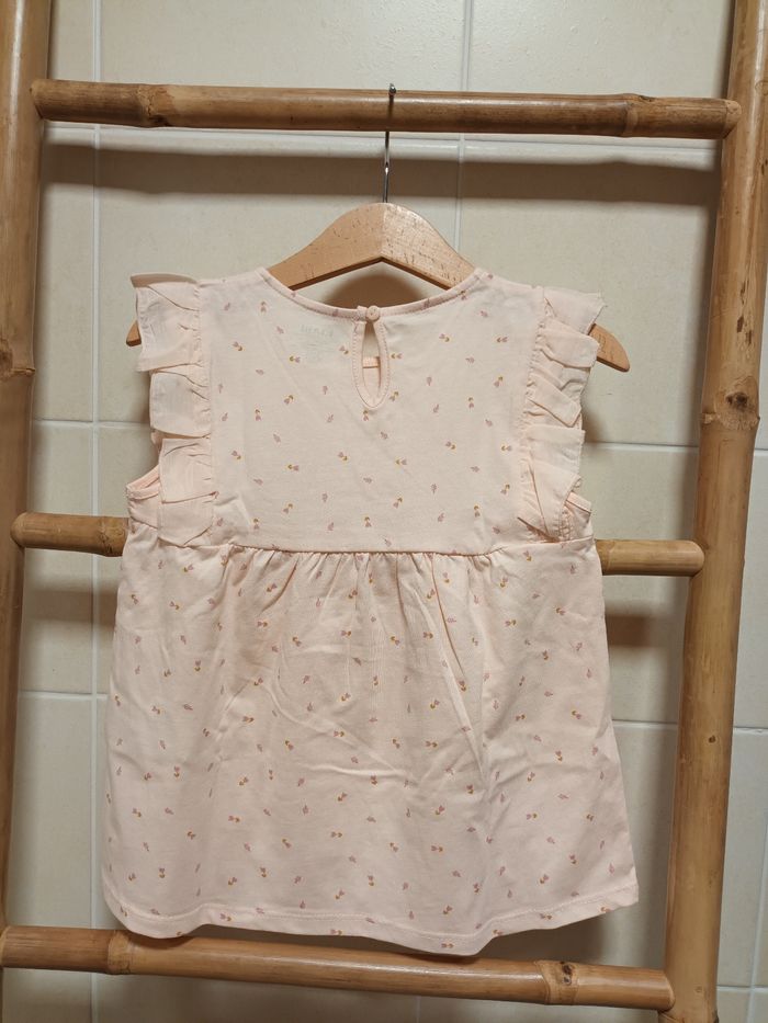 T-shirt rose 36 mois 100 % coton biologique neuf - photo numéro 2