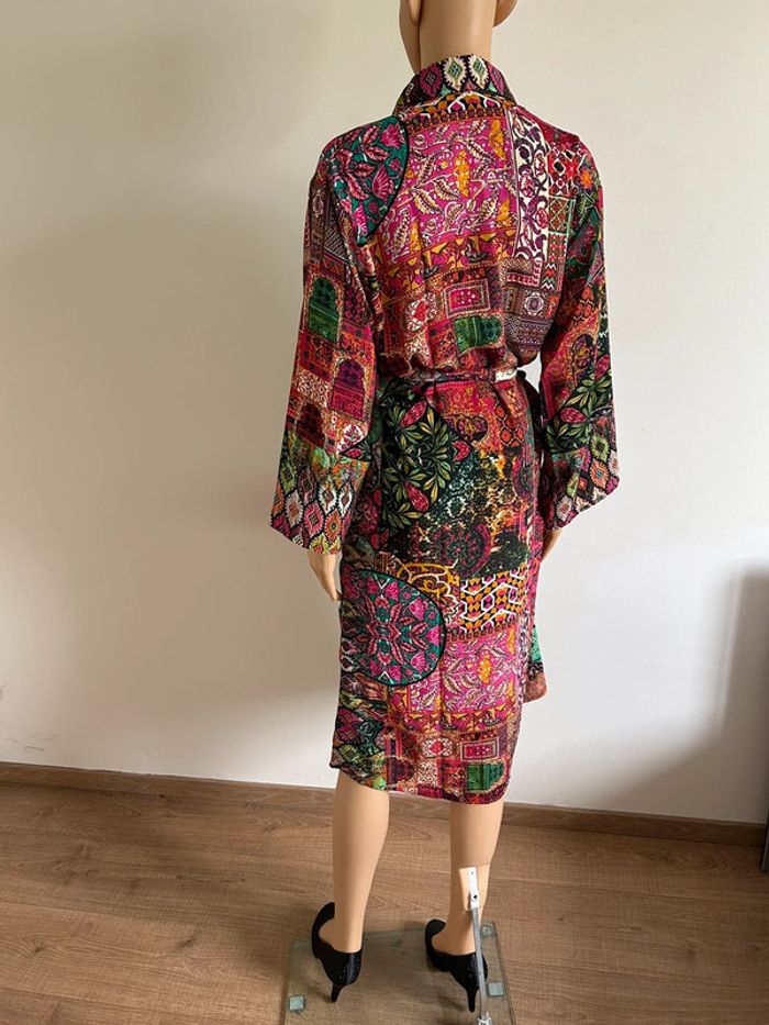 Robe mi longue neuve en soie Trebol taille S/M - photo numéro 10