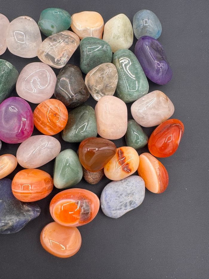 Lot 400 g pierres polies du Brésil minéraux pierres naturelles - photo numéro 3