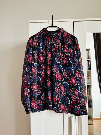 Blouse marine fleuries Kiabi Taille XXL