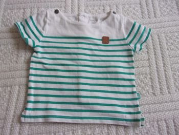 tee shirt manches courtes Obaibi taille 3 mois