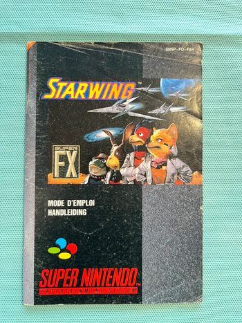 Notice Starwing - Super Nintendo